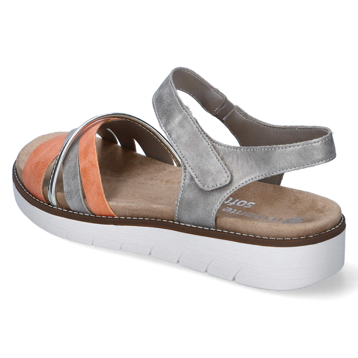 Remonte Sandalen - orange/gold/perle