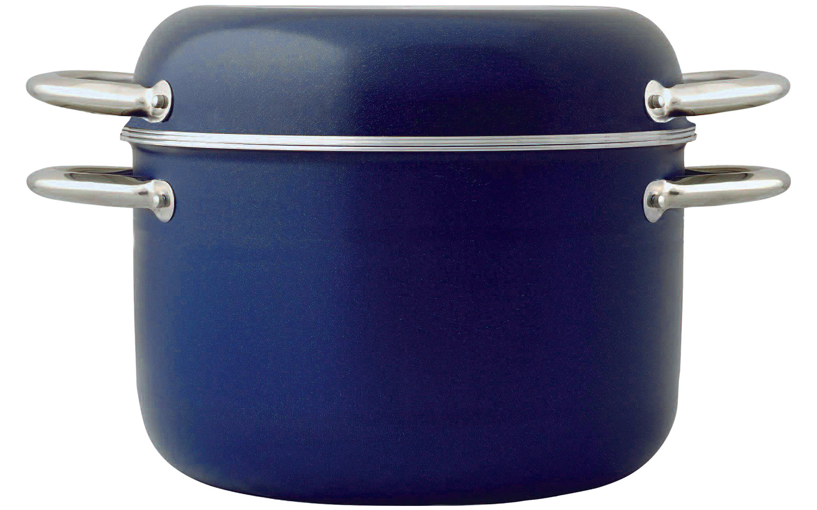 Berger Aluminiumtopfset stapelbar 9 teilig blau