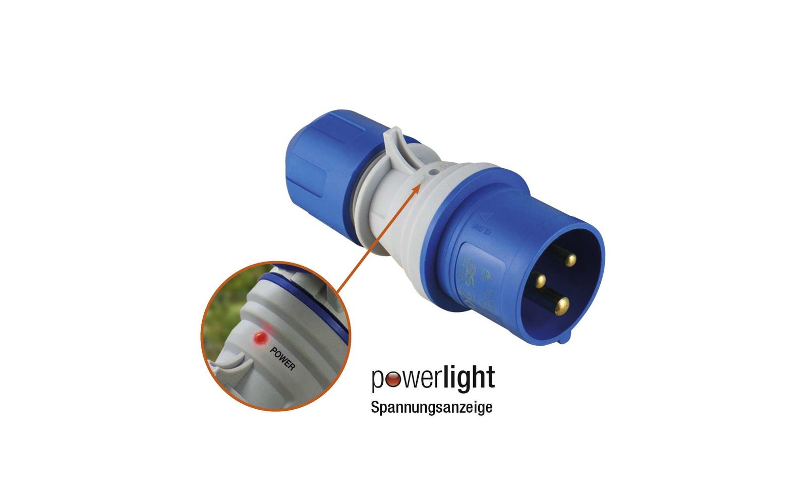 AS-Schwabe Powerlight CEE Stecker mit Phasenanzeige