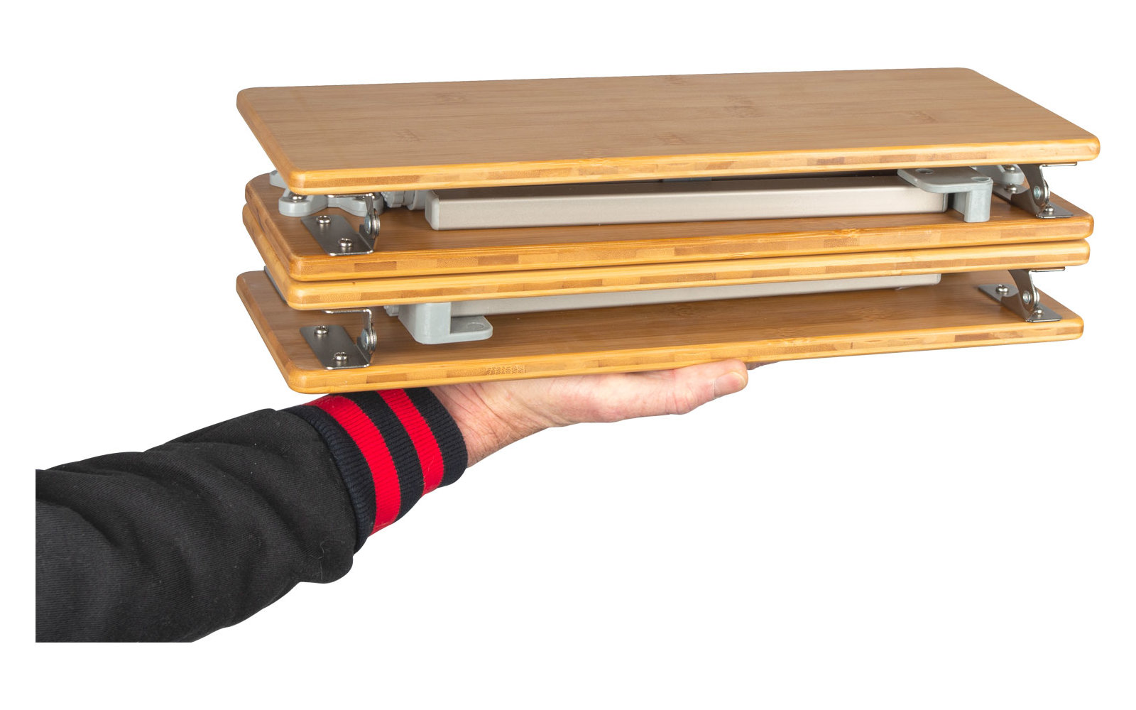 Bo-Camp Urban Outdoor Southwark Bambus-Alu Rolltisch 60 x 40 cm