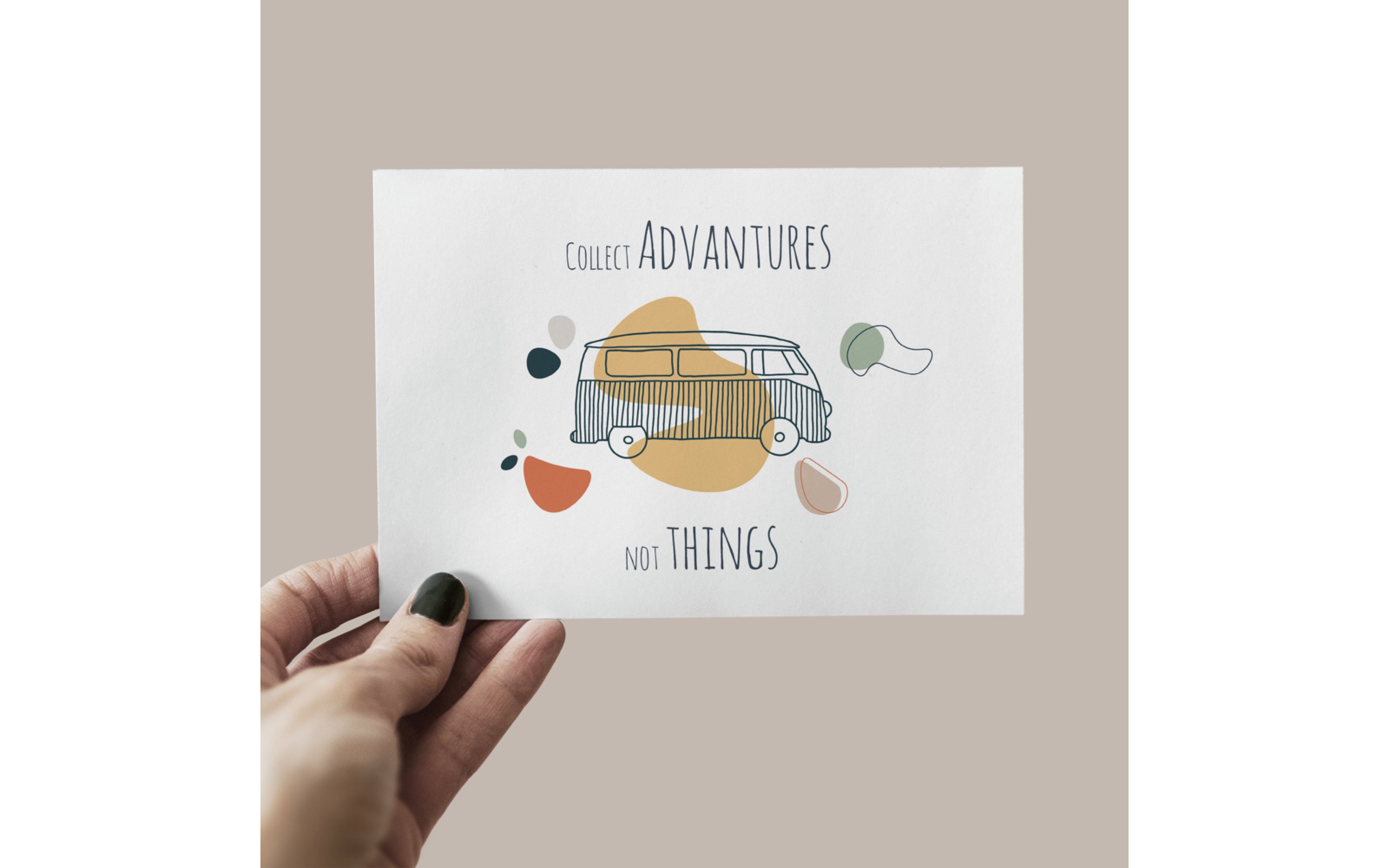 Advanture Shop Postkarte Collect Advantures not Things 14,8 x 10,5 cm