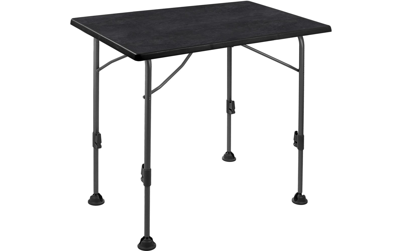 Brunner Linear Campingtisch schwarz 80 x 60 x H63/83 cm