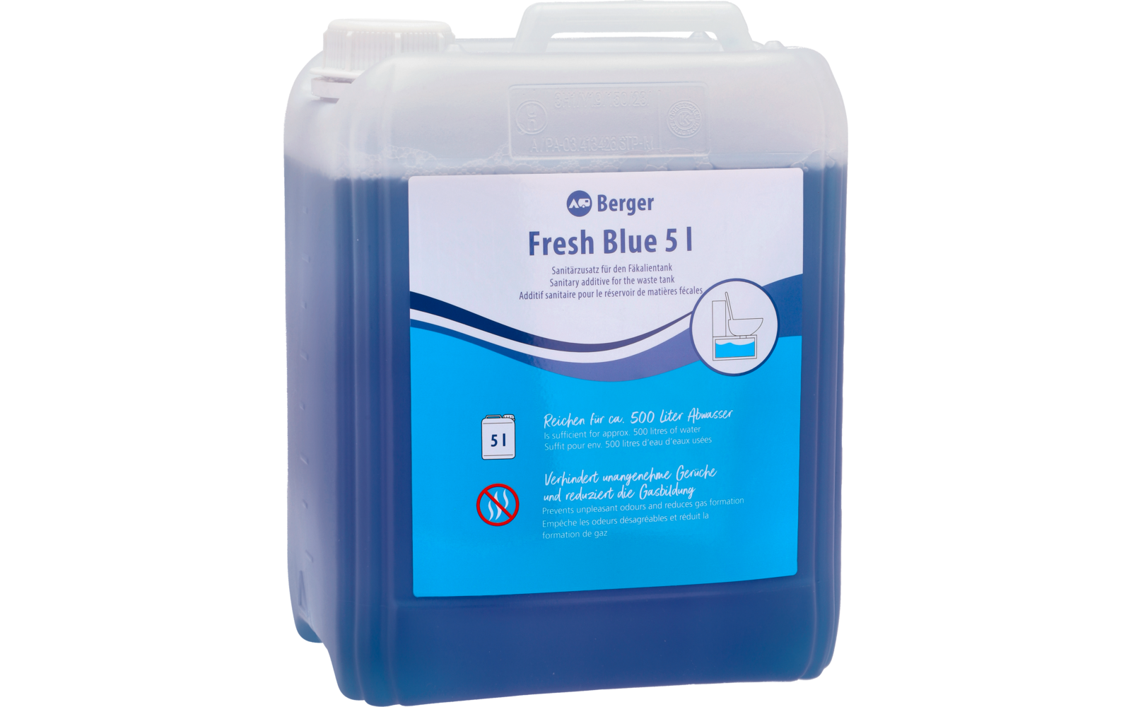 Berger Fresh Blue Sanitärflüssigkeit 2,5 l - Sanitärzusatz für den Fäkalientank