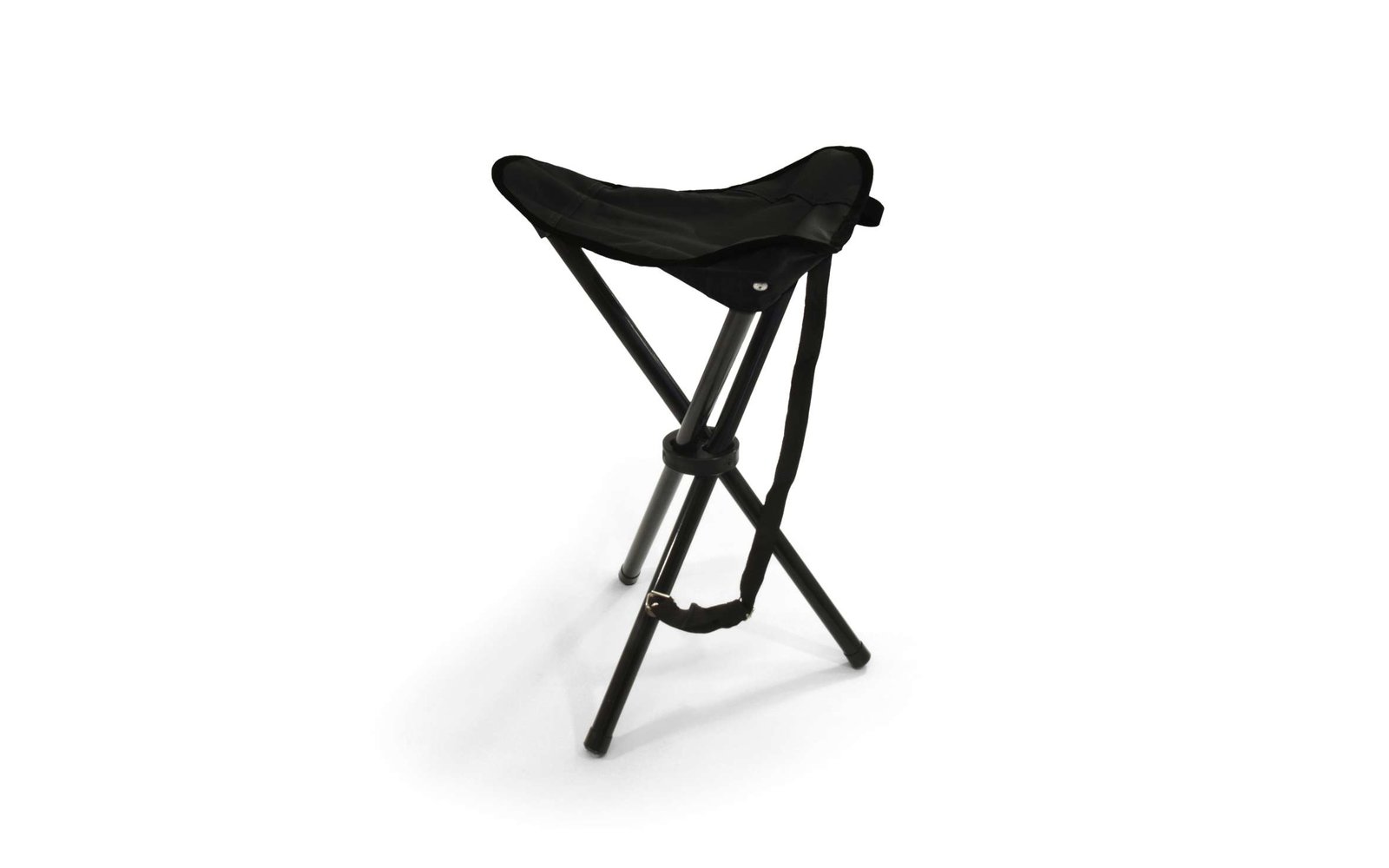 Basic Nature Dreibeinhocker Travelchair schwarz