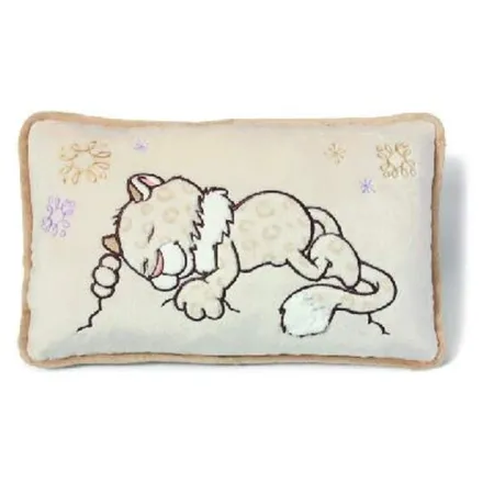 NICI Kissen Schneeleopard Mädchen rechteckig, ca. 43 x 25cm