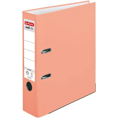 Herlitz Ordner mit Einsteckrückenschild, A4, 8 cm, PP, FSC-Mix