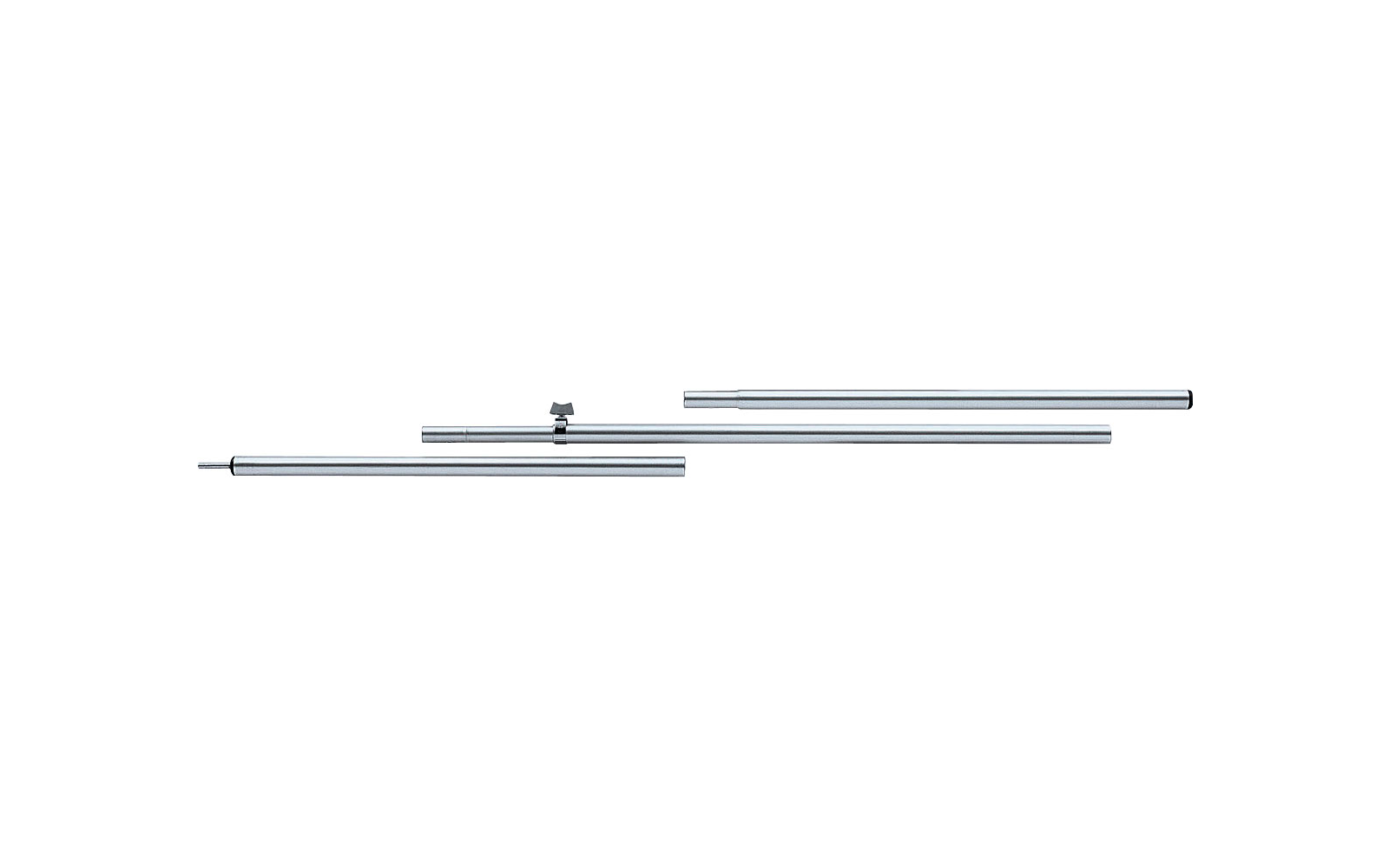Berger Teleskop-Stange, 22mm, 110-200cm, Stahl Bodengleiter