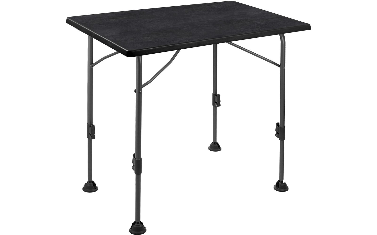 Brunner Linear Campingtisch schwarz 80 x 60 x H63/83 cm