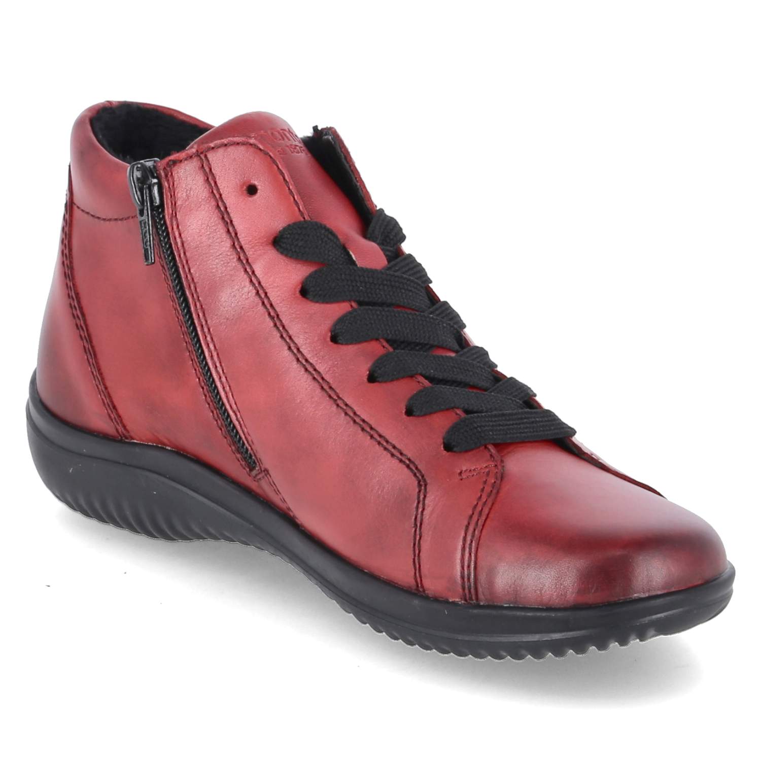 Remonte Schnürstiefeletten - rot kombi