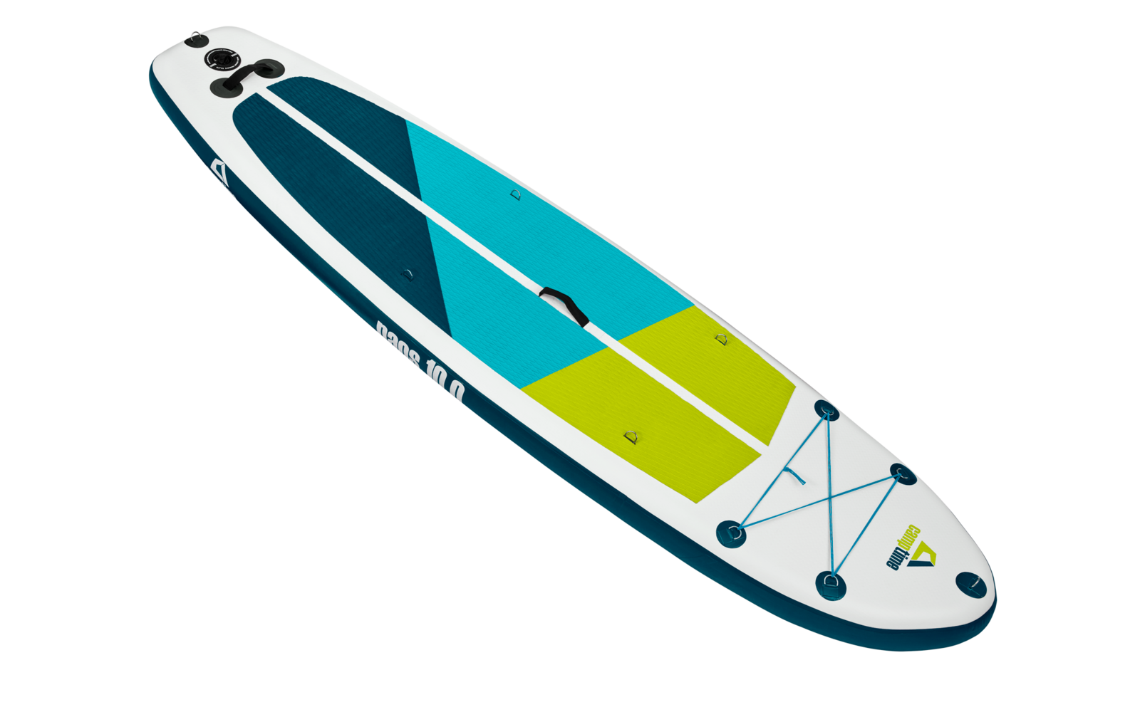 Camptime Naos 10.0 SUP Set aufblasbares Stand Up Paddling-Board inkl. Paddel und Luftpumpe