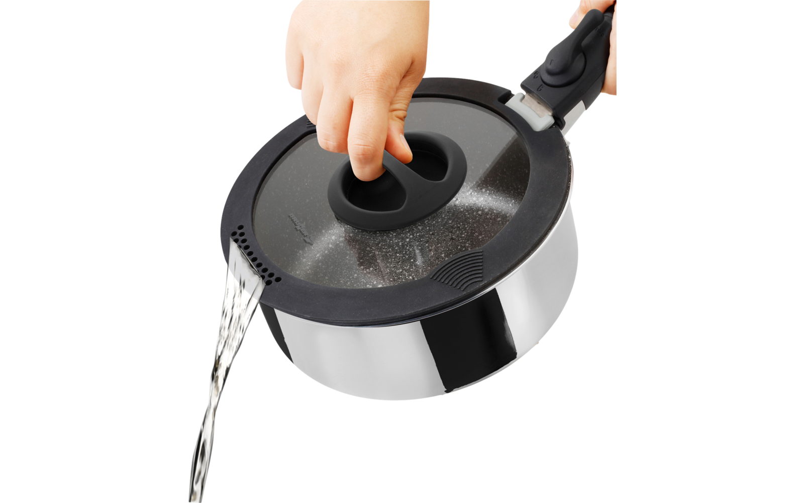 Brunner Academy Mini Kochset mit Pfanne und Töpfen 5-teilig mit Transporttasche