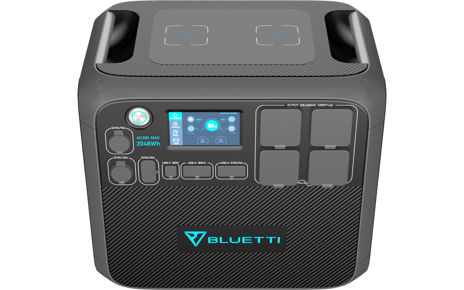 Bluetti Portable Power Station AC200MAX-Gray-EU