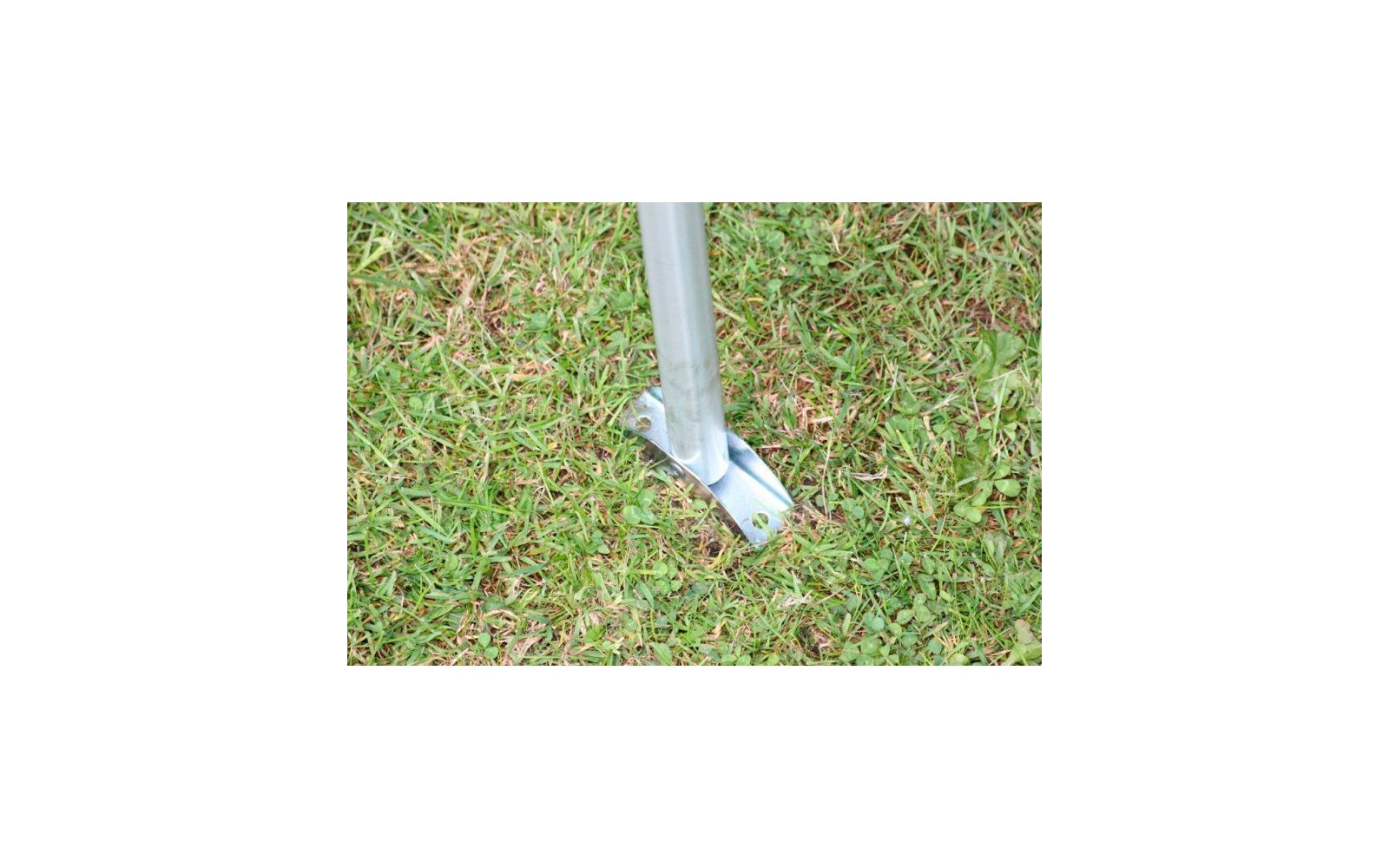 Brand Zusatzgestänge für Vorzelte und Zelte Orkanstütze mit Schelle und Fuß Stahl 25 mm Länge 165 - 260 cm