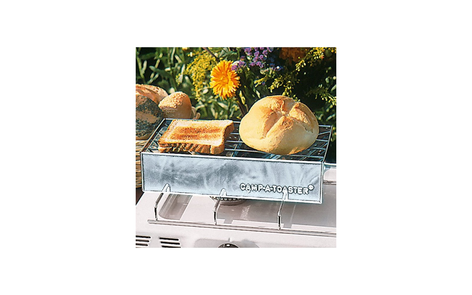 Camp-A-Toaster Edelstahl Toaster für Gaskocher