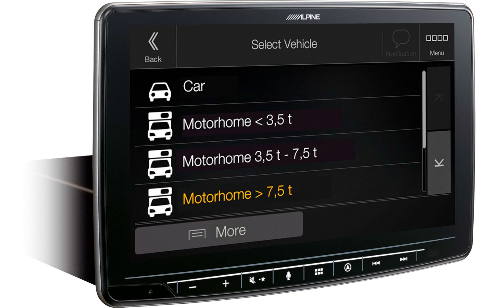 Alpine Halo9 Navi Multimedia Navigationssystem für Wohnmobil und Truck 9 Zoll