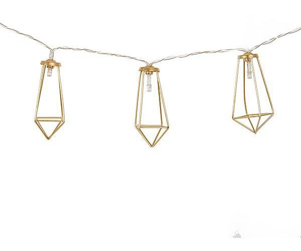 Bo-Camp Galvin batteriebetriebene LED Lichterkette Gold