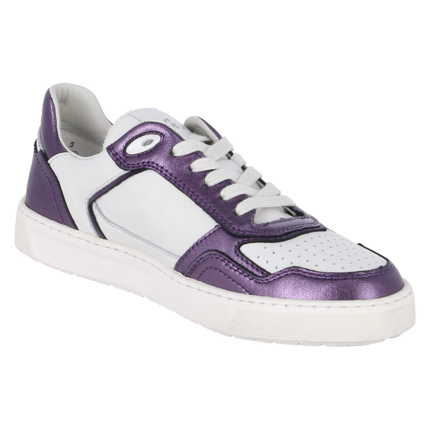 Sioux Maite x Sioux-Sneaker, Farbauswahl: Weiß/Lila - lila/snow