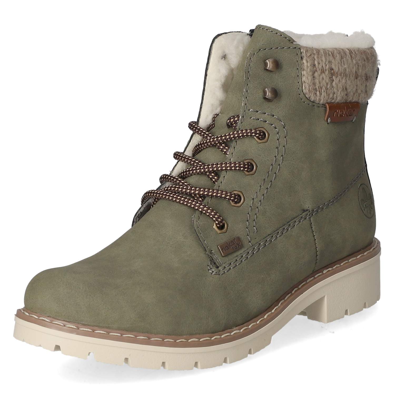 Rieker Schnürstiefeletten - grün