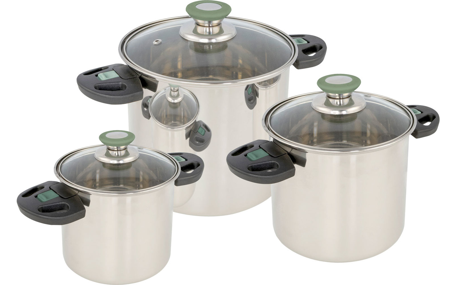Bo-Camp Elegance Compact Edelstahl Kochtopf Set 3-tlg.