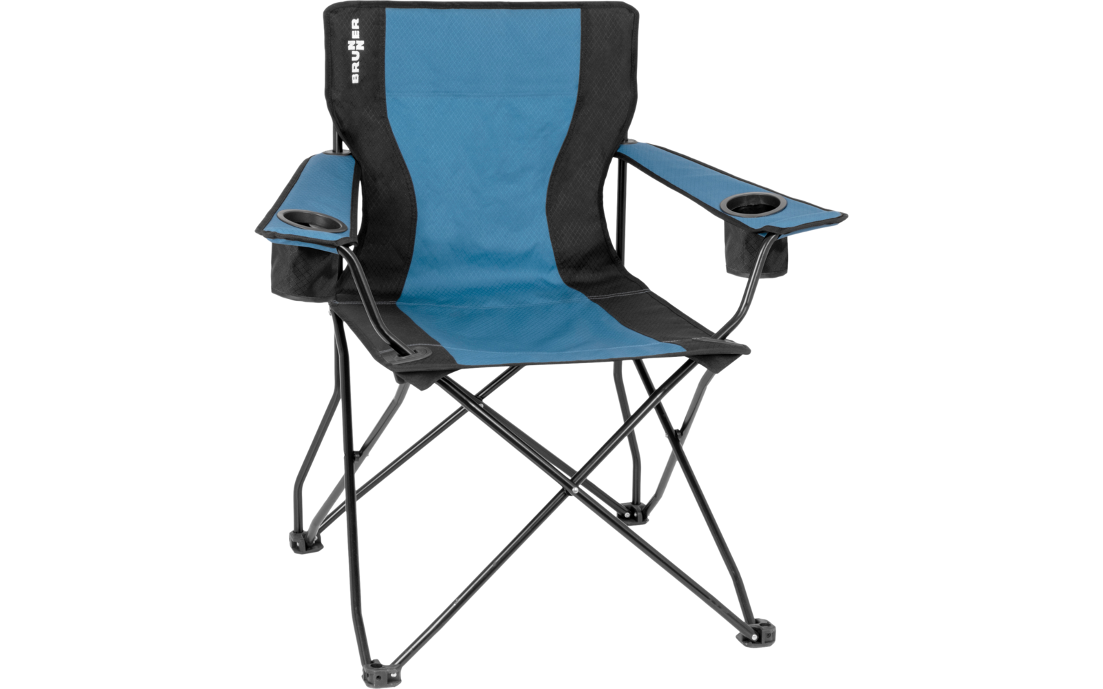 Brunner Action Armchair Equiframe Faltstuhl / Campingstuhl mit Armlehnen grün/grau