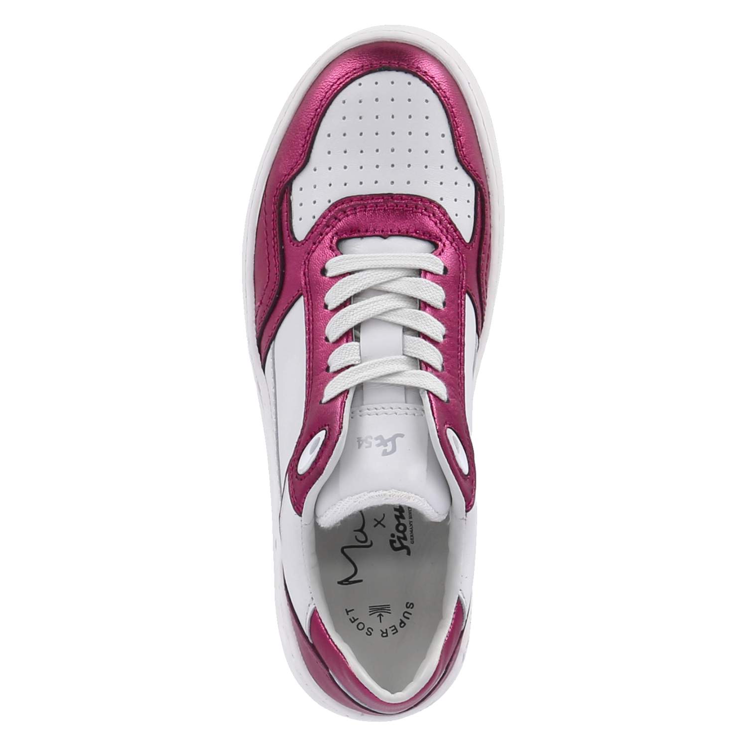 Sioux Maite x Sioux-Sneaker, Farbauswahl: Weiß/Pink - pink/snow