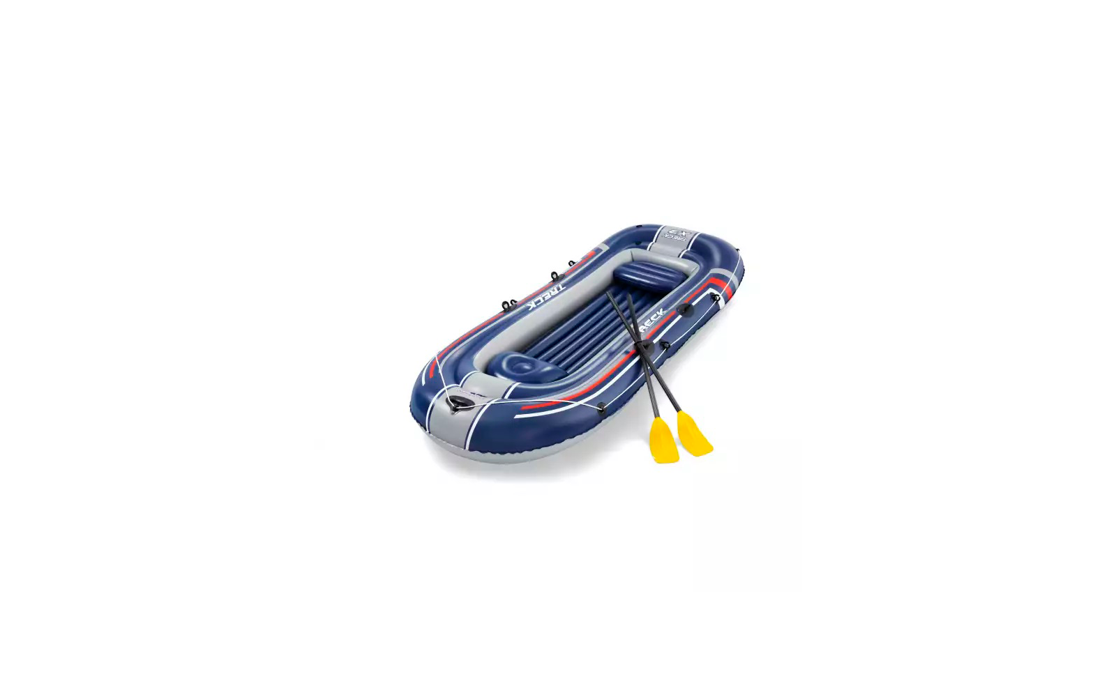 Bestway Hydro Force Treck X3 Schlauchboot Set 5 teilig für 3 Erwachsene und Kind 307 x 126 x 39 cm