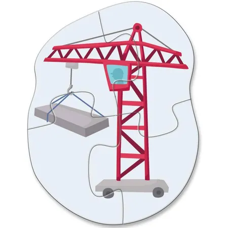 HABA 306181 4 erste Puzzles Baustelle