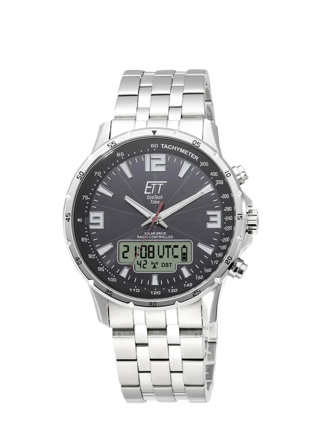 Sportliche Funk-Solar-Herrenuhr
