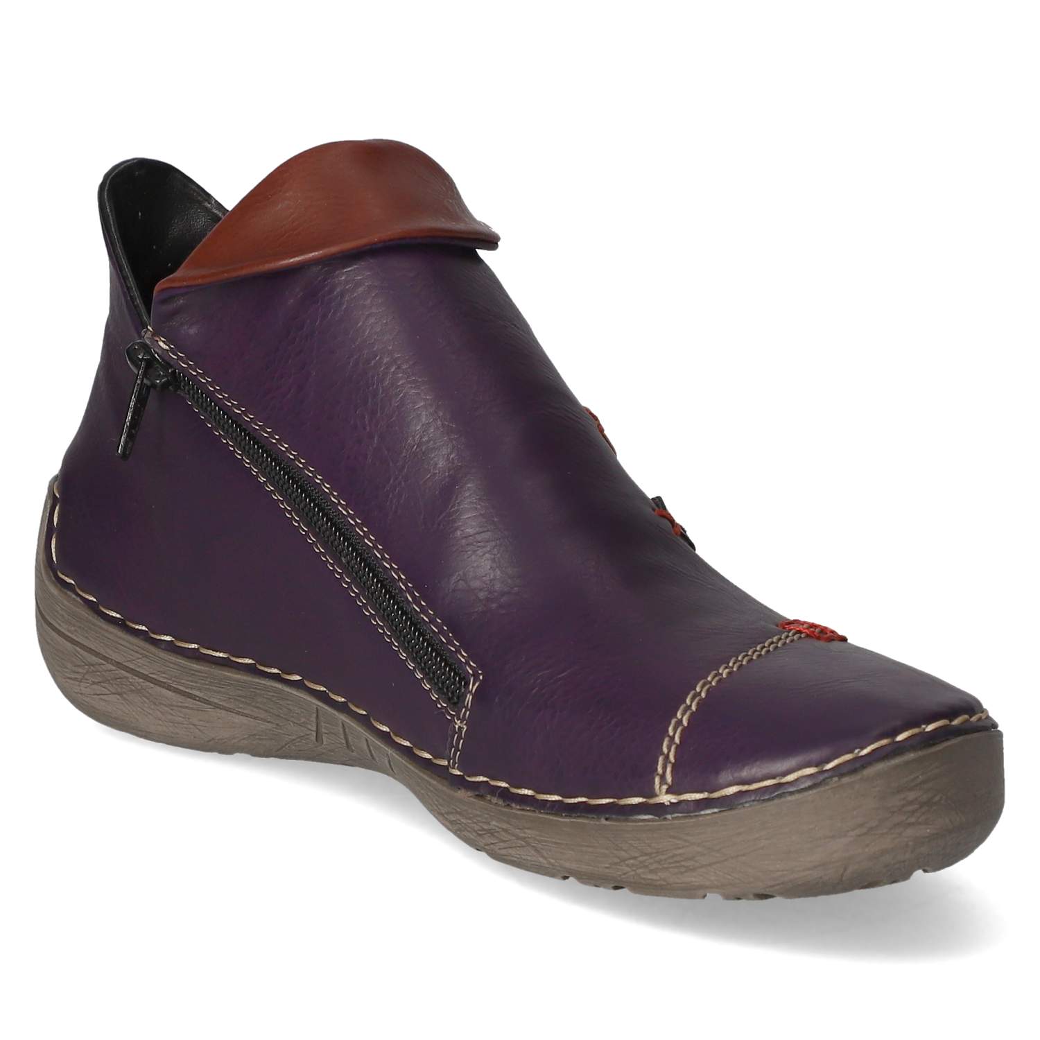 Rieker Stiefeletten - aubergine