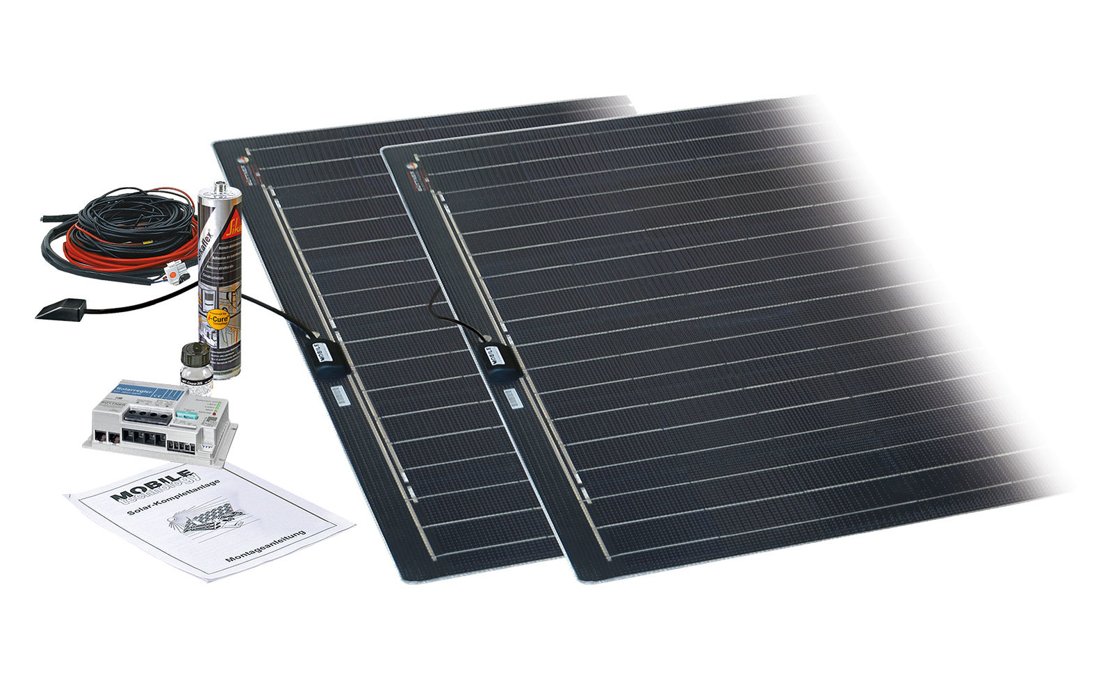 Büttner Solar-Komplettanlage Flat Light Q MT 150FL 150 W