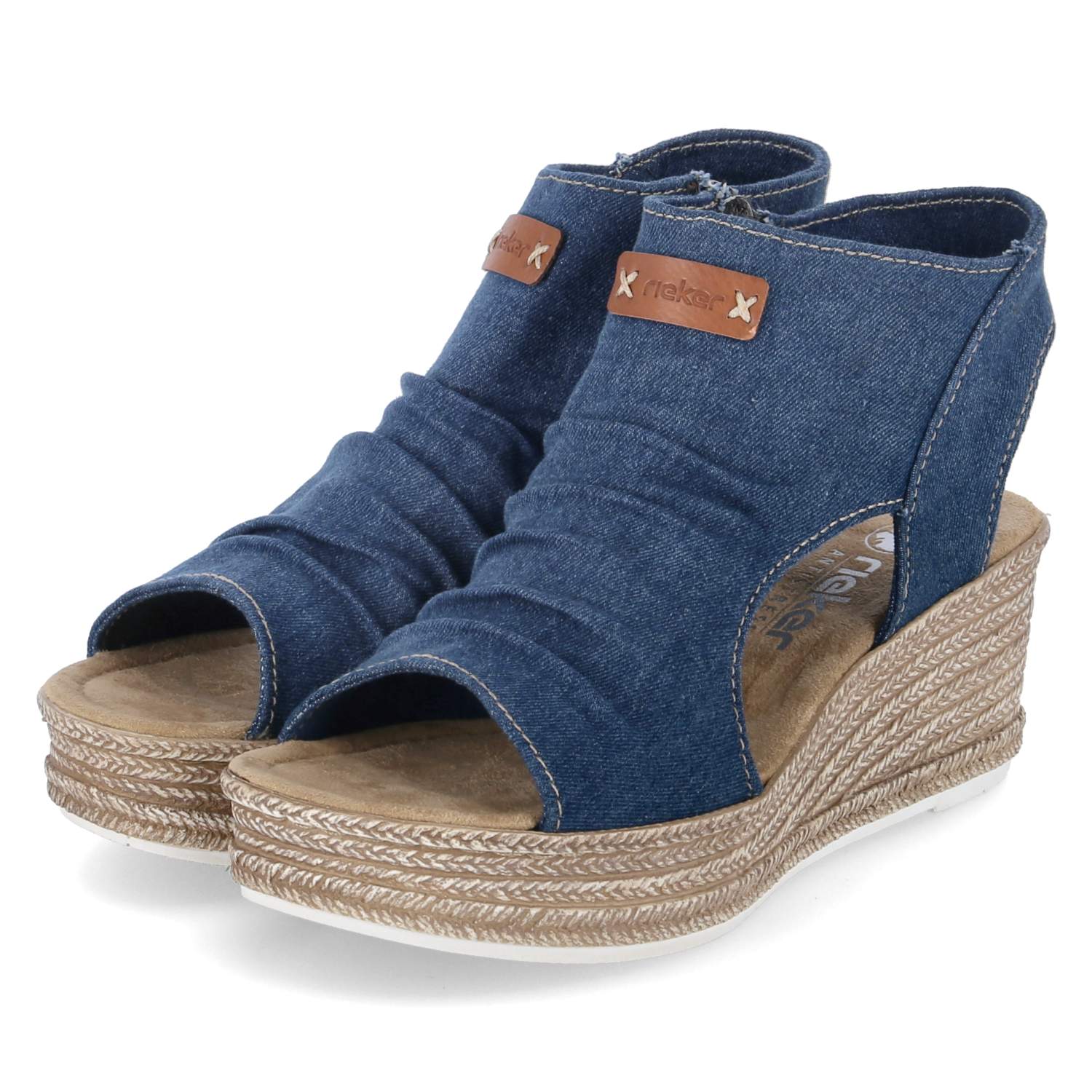 Rieker Keilsandaletten - blau