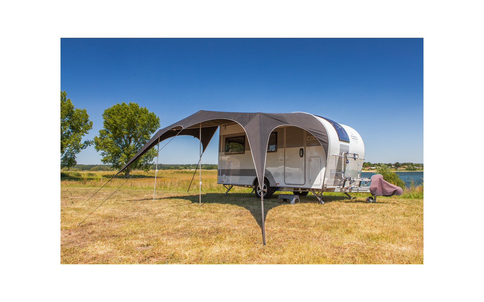 Campooz Caravanning Trekking 400 - inkl. Gestänge silbergrau