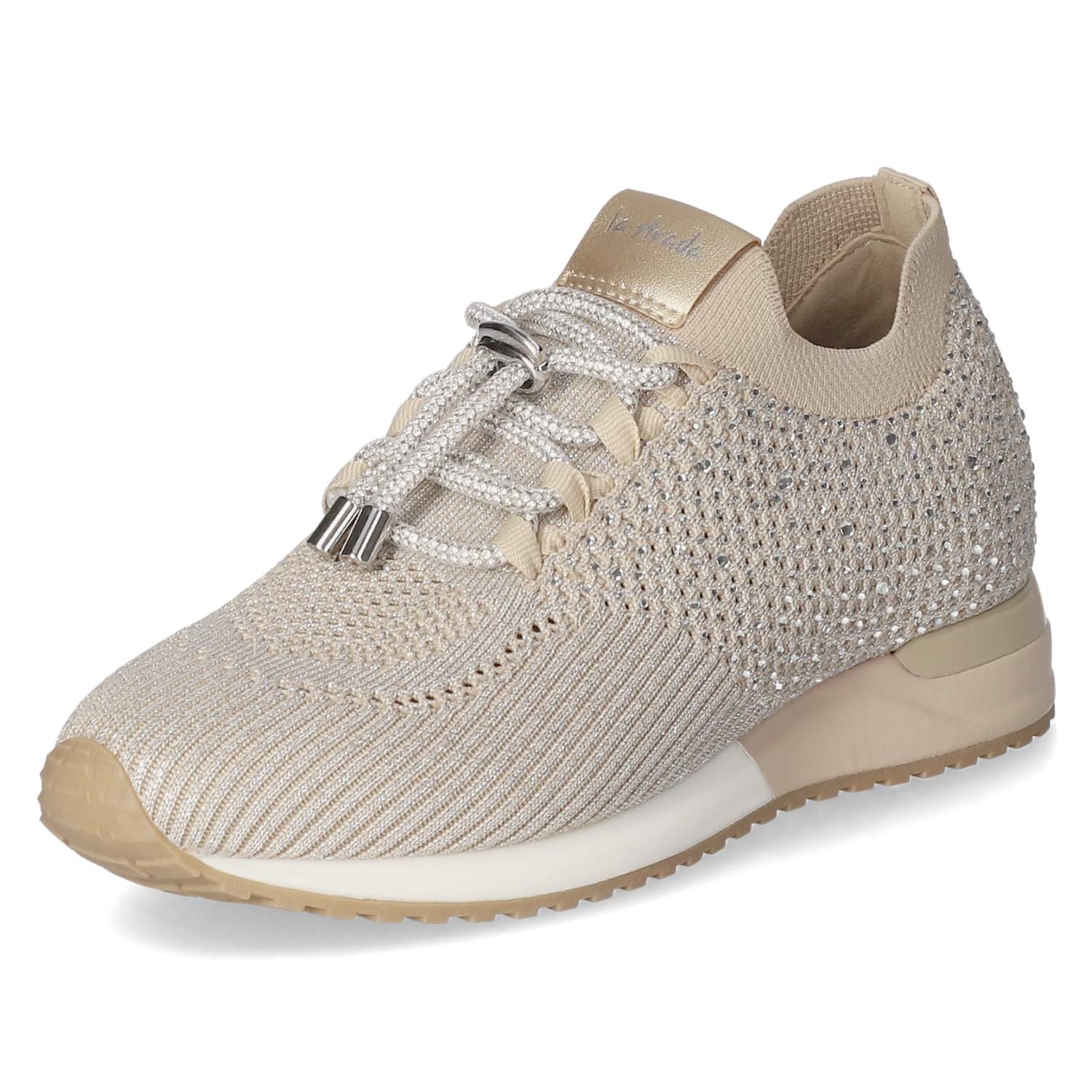 La Strada Low Sneaker - beige silber