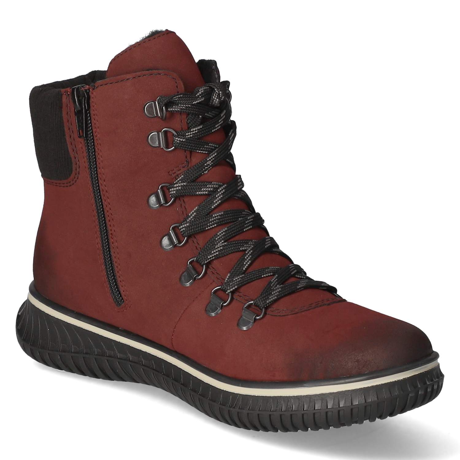 Rieker Schnürstiefeletten - rot