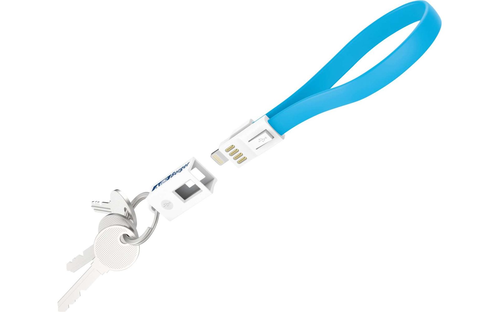 Berger Schlüsselanhänger Mini-Ladekabel USB zu Micro-USB