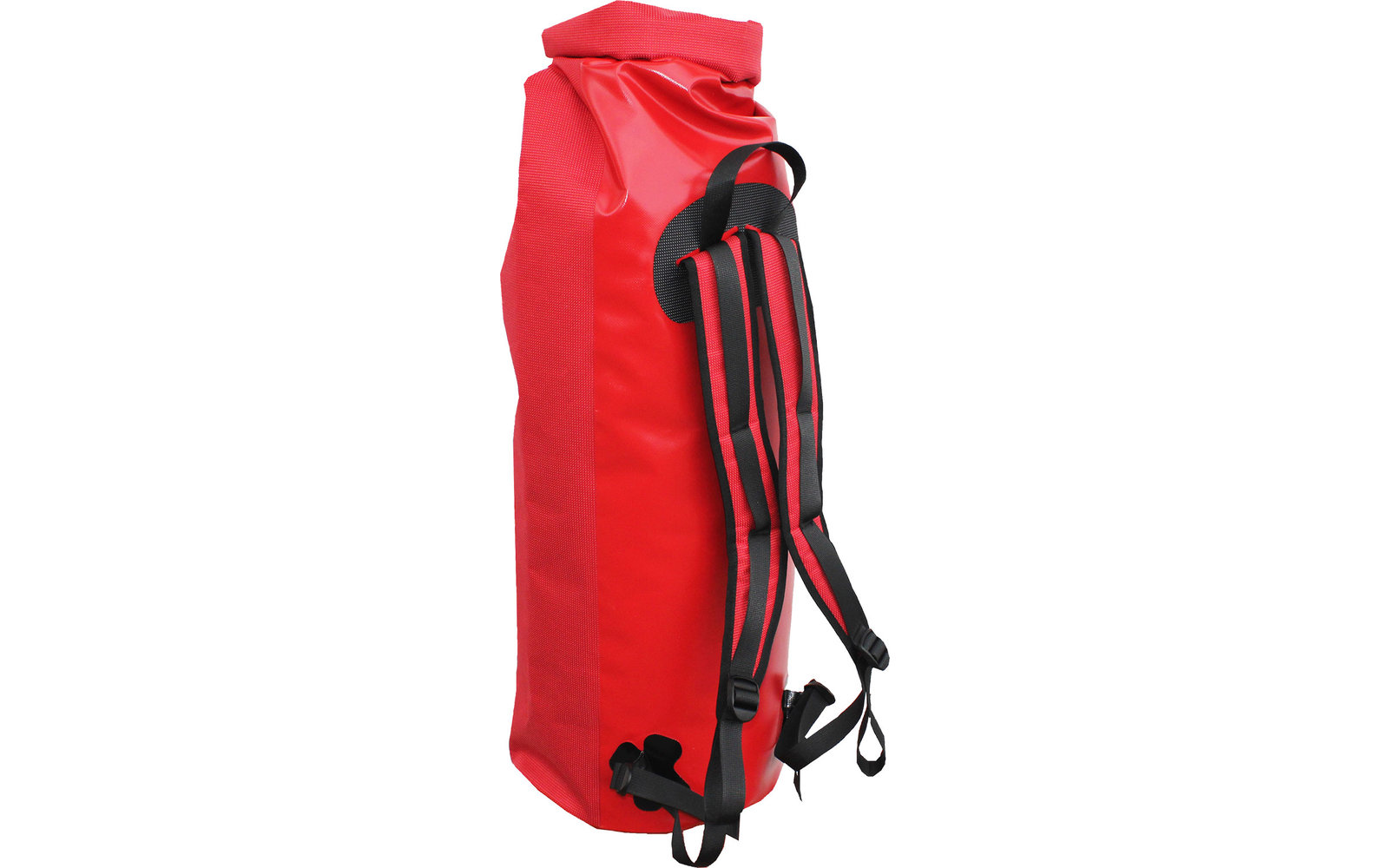 BasicNature Seesack Transportsack 40 Liter schwarz/rot