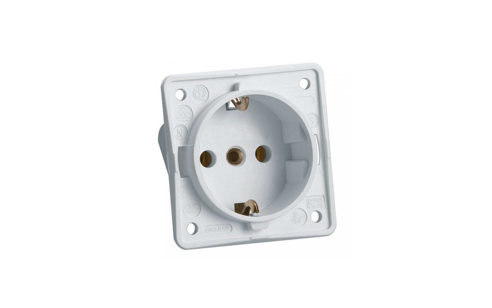 Berker Schutzkontakt-Einbausteckdose 250 V anthrazit