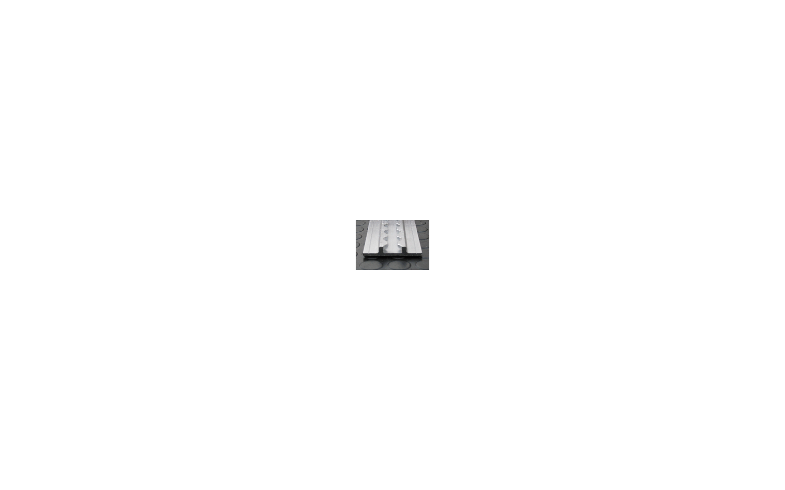 Alu-Zurrschiene flach (2000 x 65 x 11 mm)