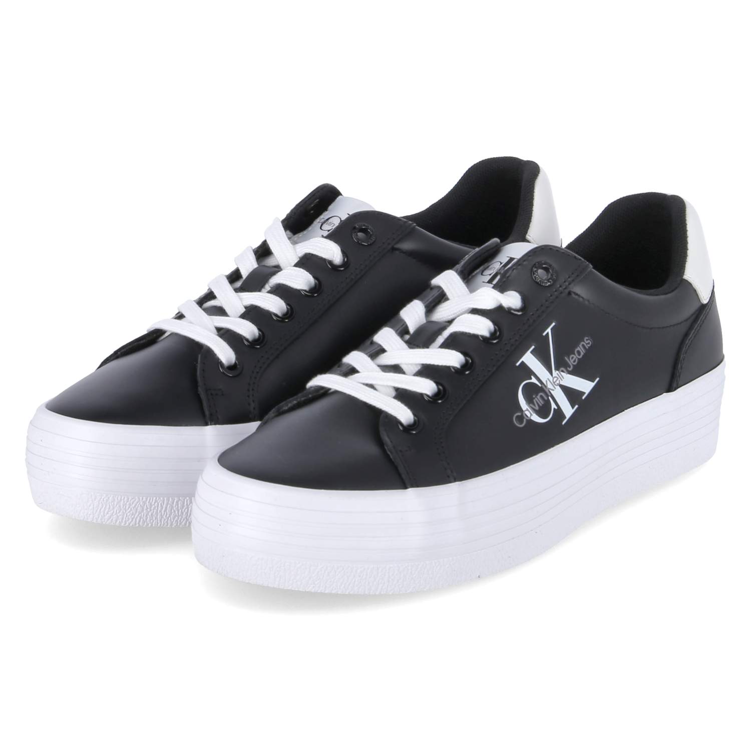 Calvin Klein Jeans Low Sneaker - black/bright white