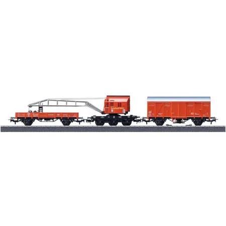 Märklin Start up Feuerwehr-Bergekran-Set