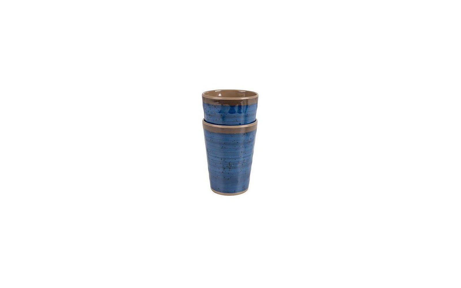 Bo-Camp Melamin Becher Set 4 teilig beige/braun
