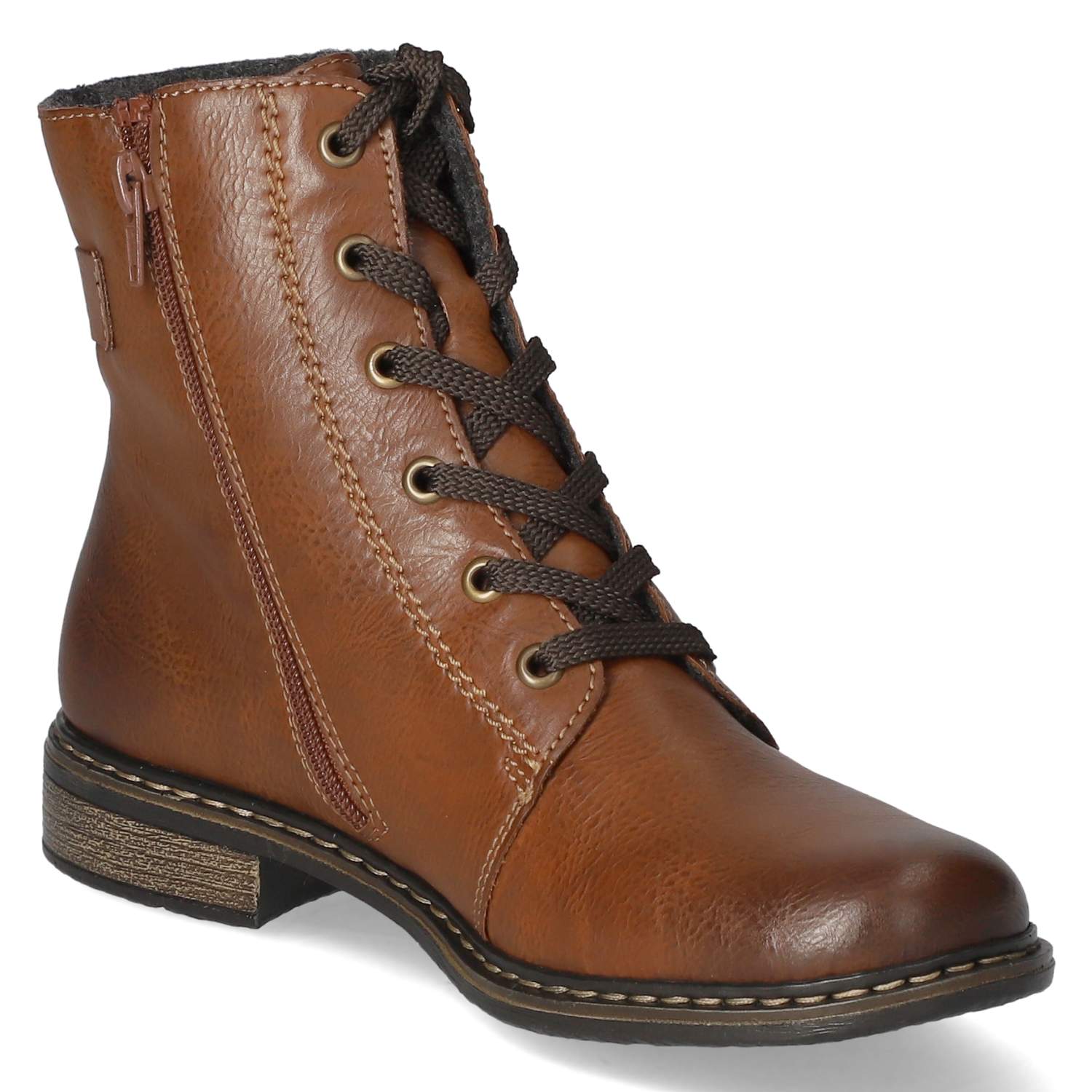 Rieker Schnürrstiefeletten - braun