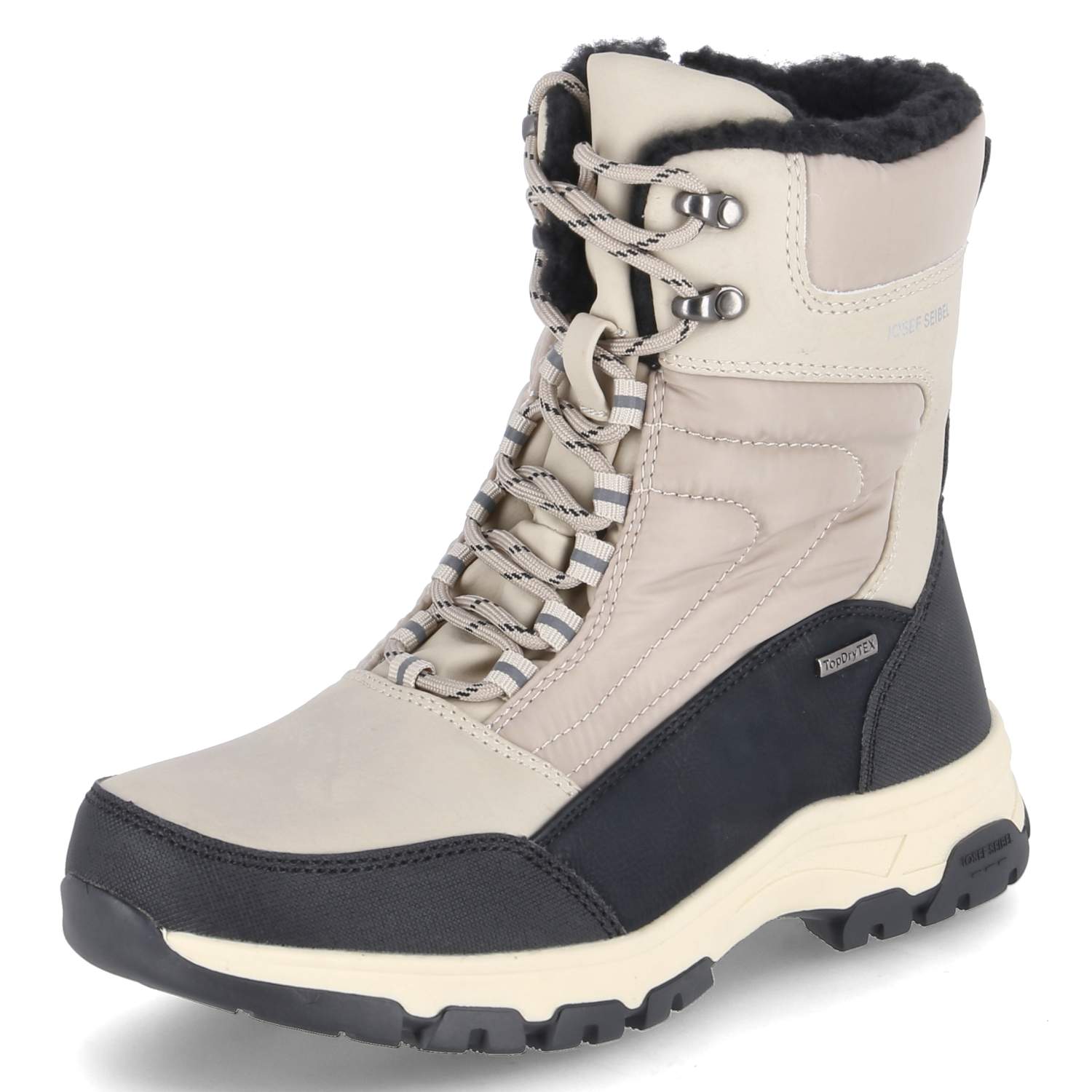Josef Seibel Snowboots DAVOS 52 - offwhite/schwarz