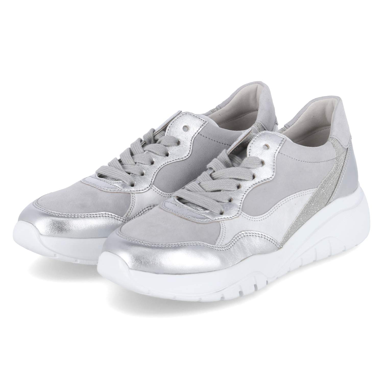 Gabor Low Sneaker - silber kombi