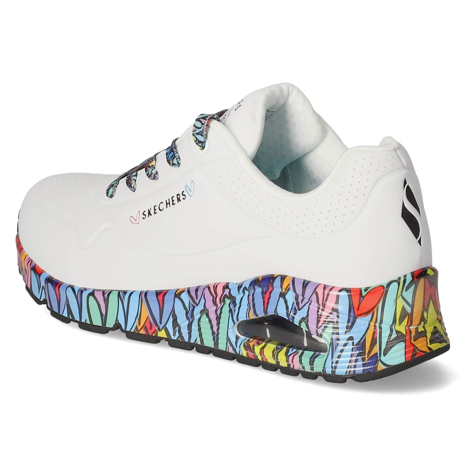 Skechers Low Sneaker RAVAGED LOVE - white/multi