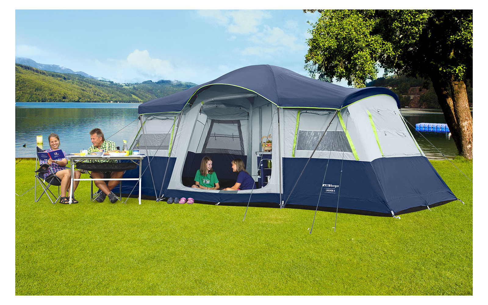 Berger Lagoon 4 Familienzelt für 4 Personen