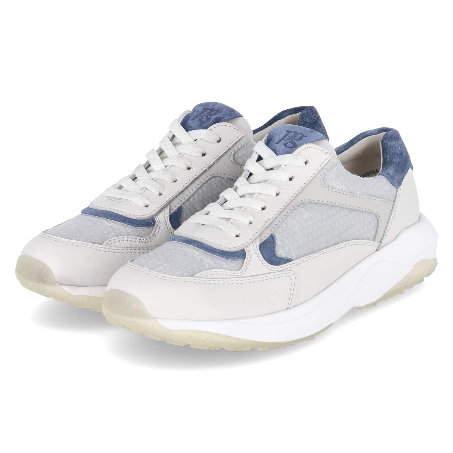 Paul Green Low Sneaker - milk/alu
