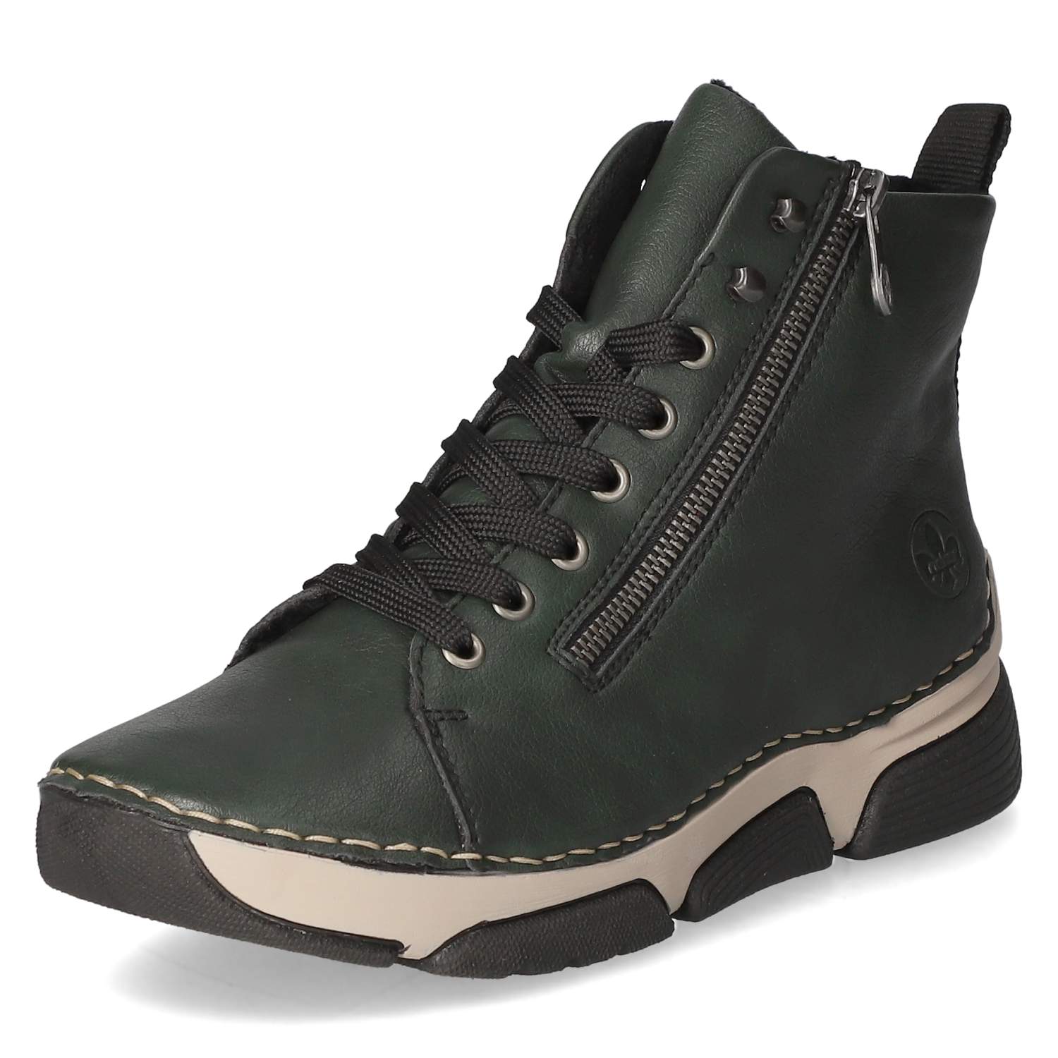 Rieker Schnürstiefeletten - grün