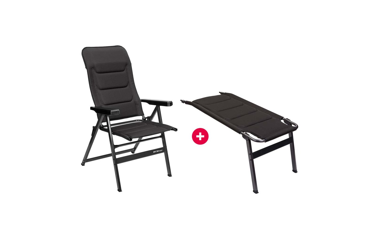 Berger Novara Klappsessel mit Beinauflage SET