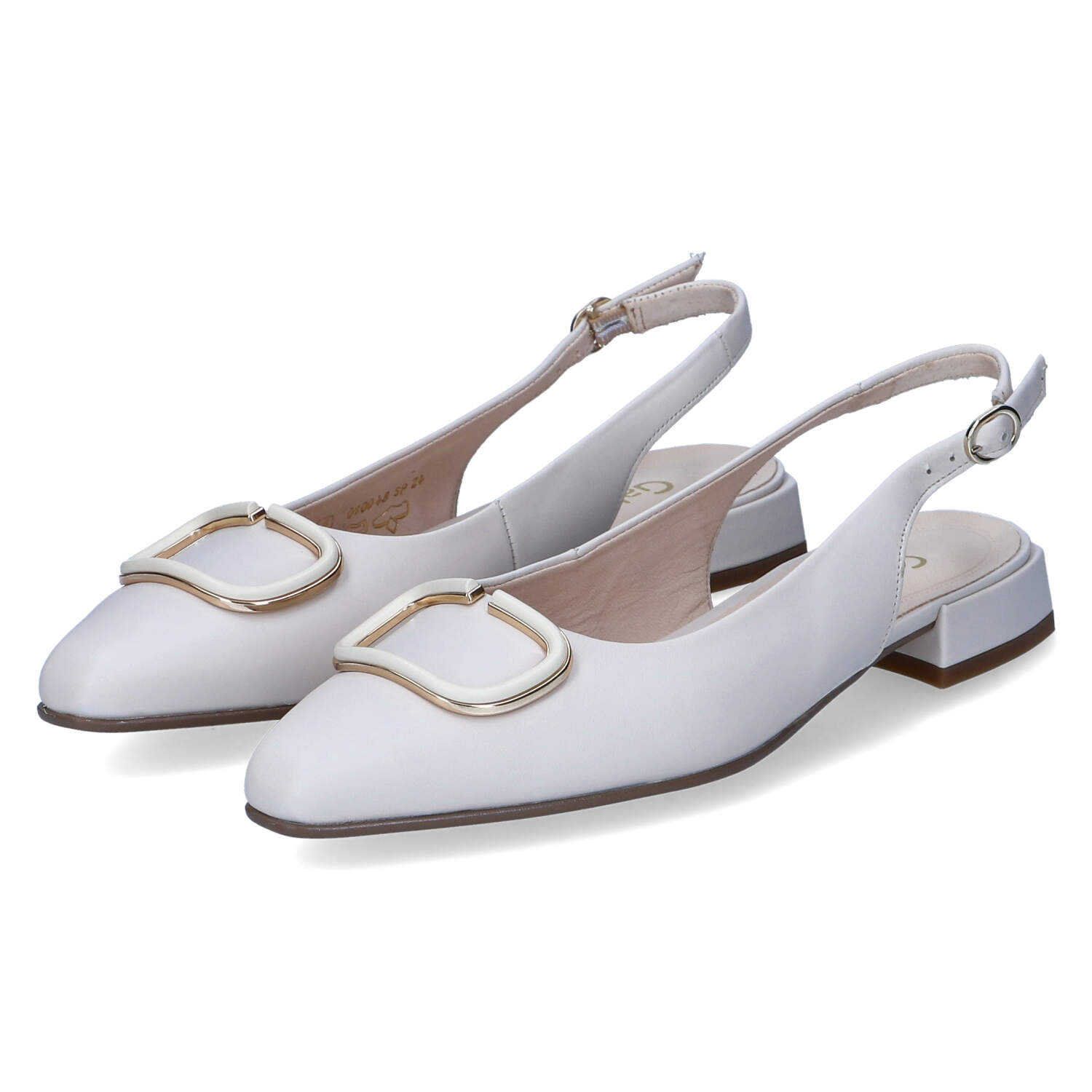 Gabor Slingballerinas - ivory (uni gold)